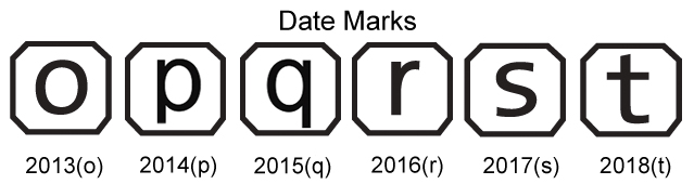 example of date marks on hallmarks