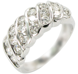 contemporary diamond ring