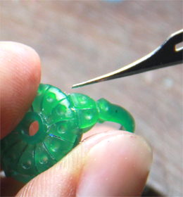 wax carving a bespoke ring
